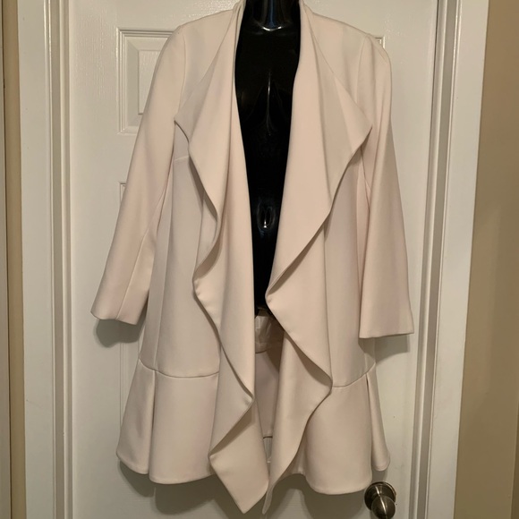 🌸HOST PICK 🌸 NWT ANNE KLEIN Cascade Collar Topper Jacket - Picture 3 of 10